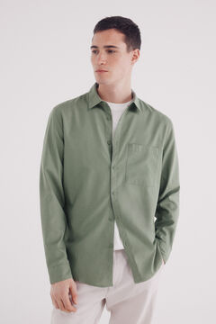 Springfield Camisa tencel verde
