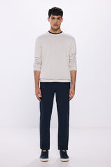 Springfield Pantalón chino comfort knit azul