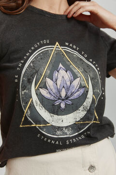Springfield Playera con estampado y manga corta gris