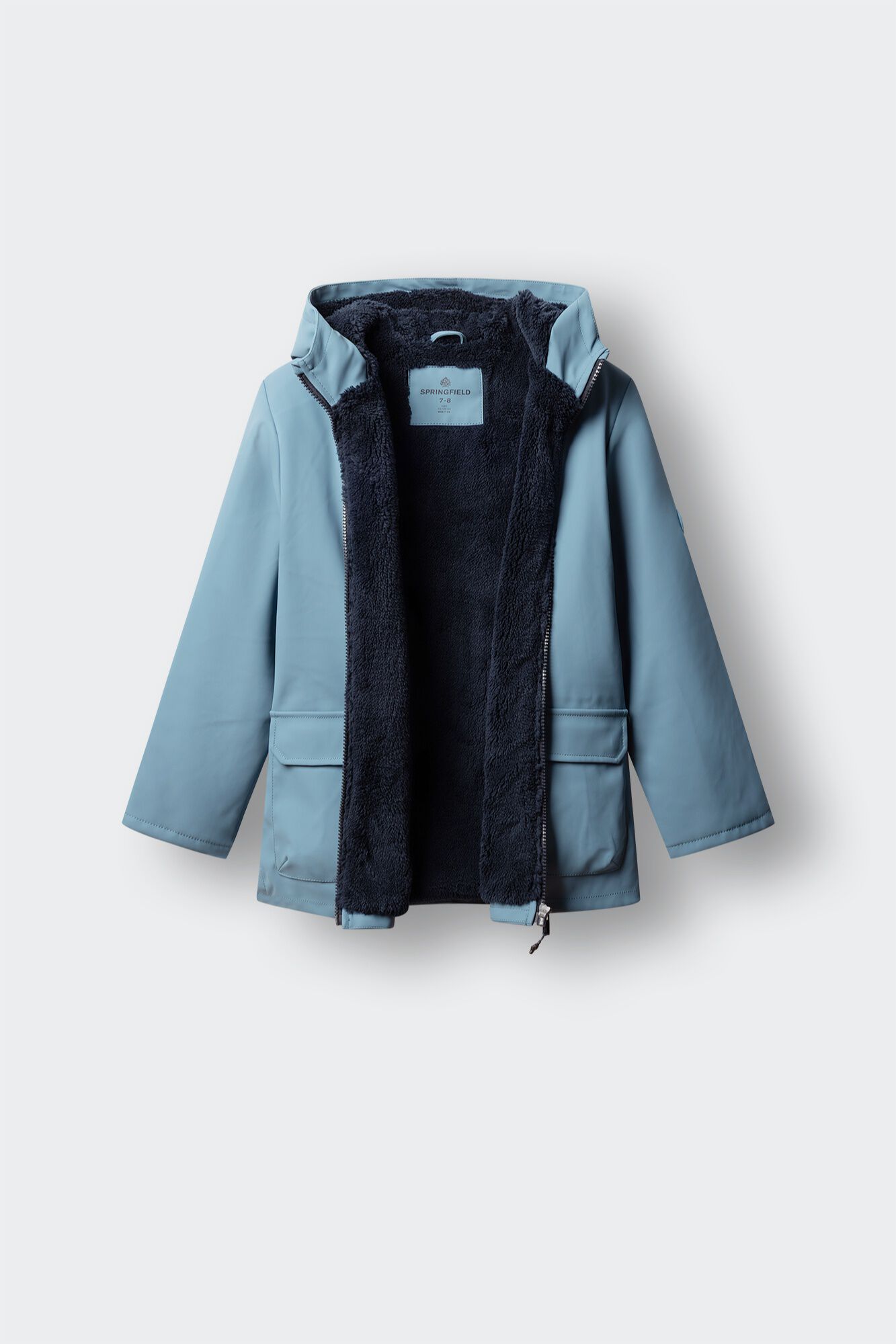 Springfield Kids Parka engomada para ni&ntilde;o azul