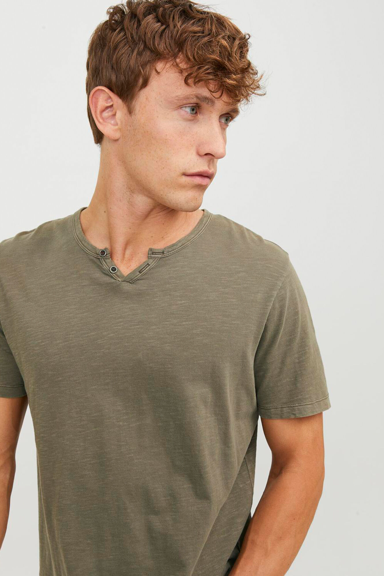 Jack & Jones Playera est&aacute;ndar fit botones