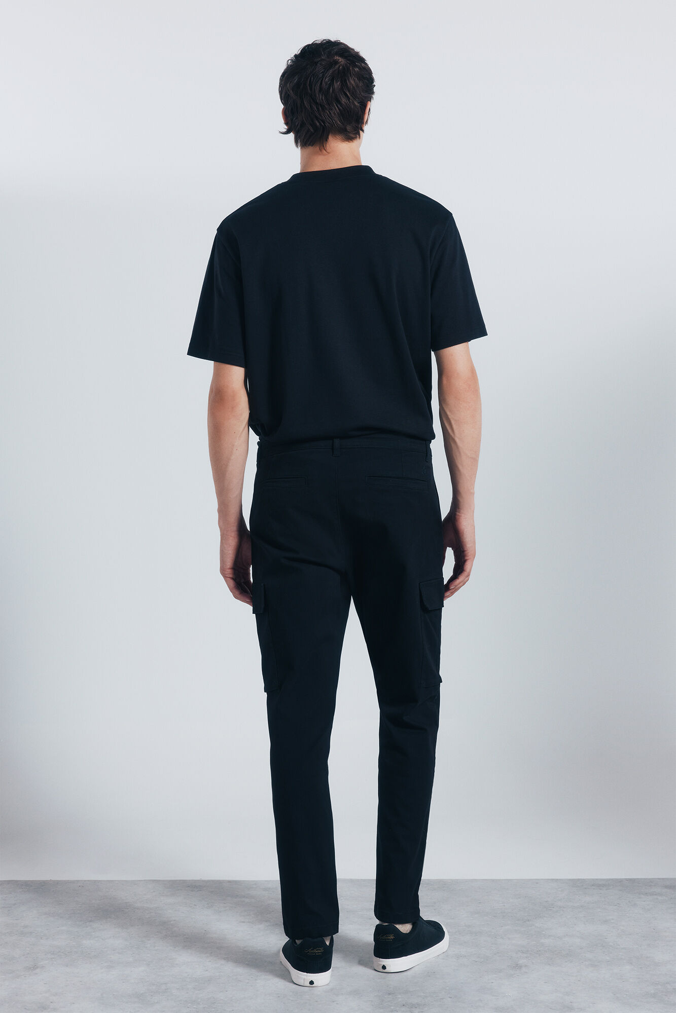 Springfield Pantal&oacute;n cargo slim fit negro