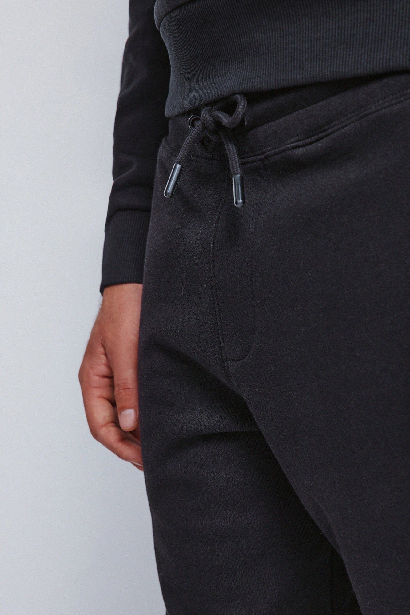 Springfield Pantal&oacute;n de felpa negro