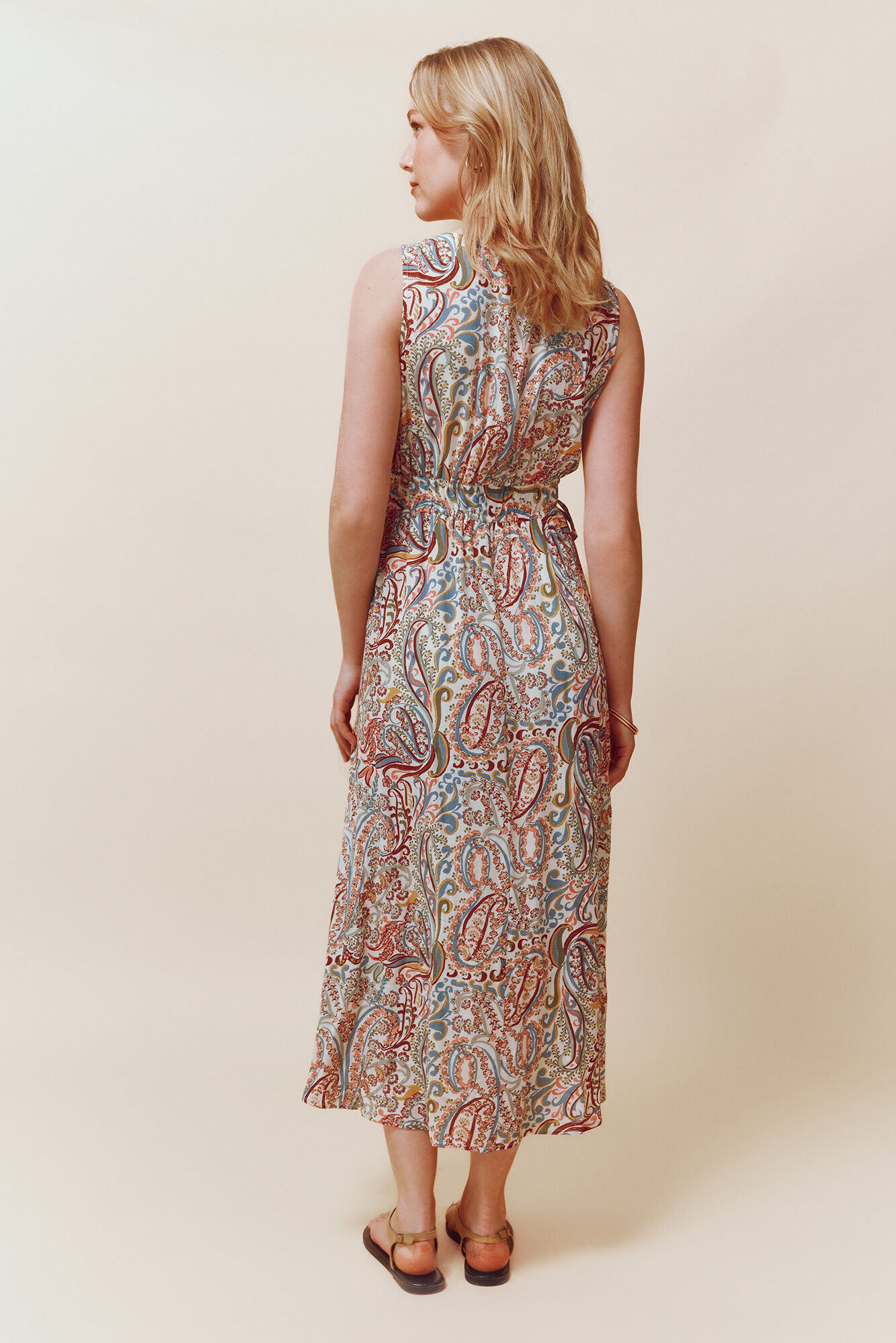 Springfield Vestido Tabarca marfil