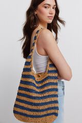 Springfield Bolsa de hombro a rayas marino