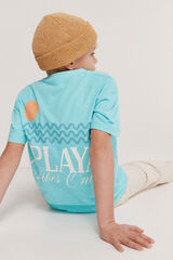 Springfield Kids Playera manga corta de playa para ni&ntilde;o negro
