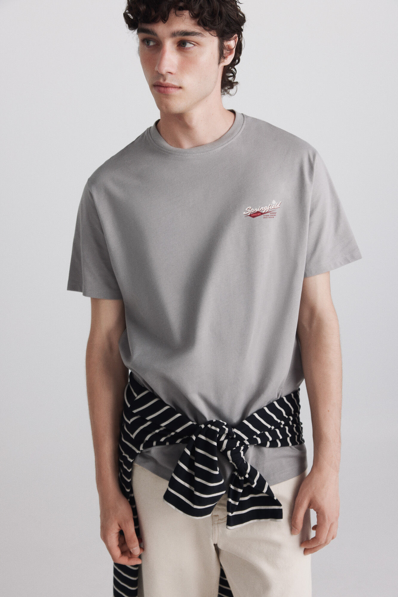 Springfield Playera Springfield Service Dept gris