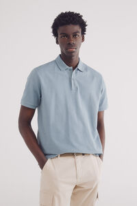 Springfield Polo estructura regular fit azul