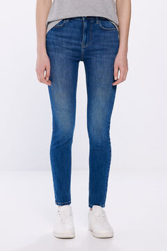 Springfield Jeans slim cropped azul