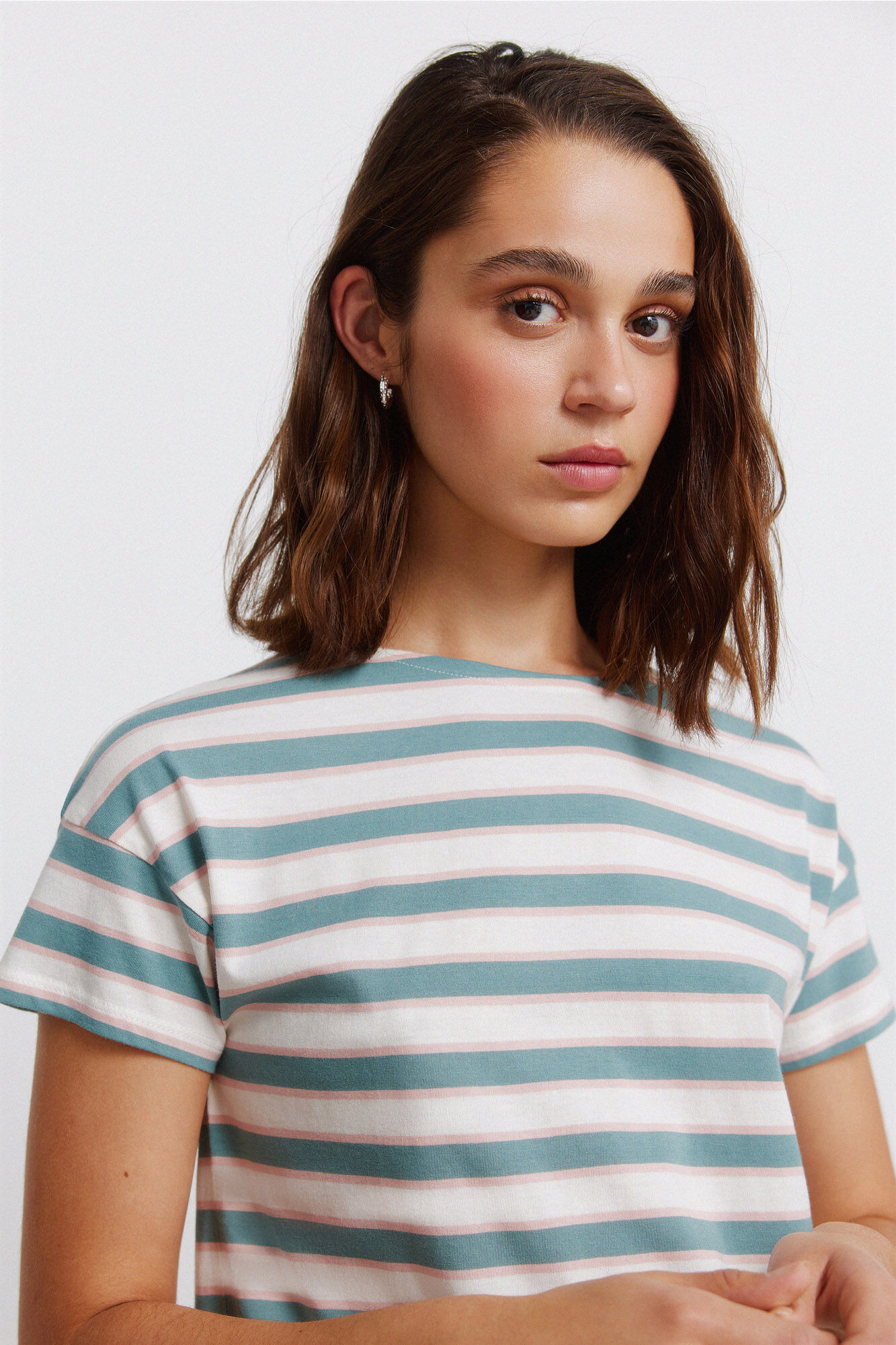 Springfield Playera de algod&oacute;n doble raya