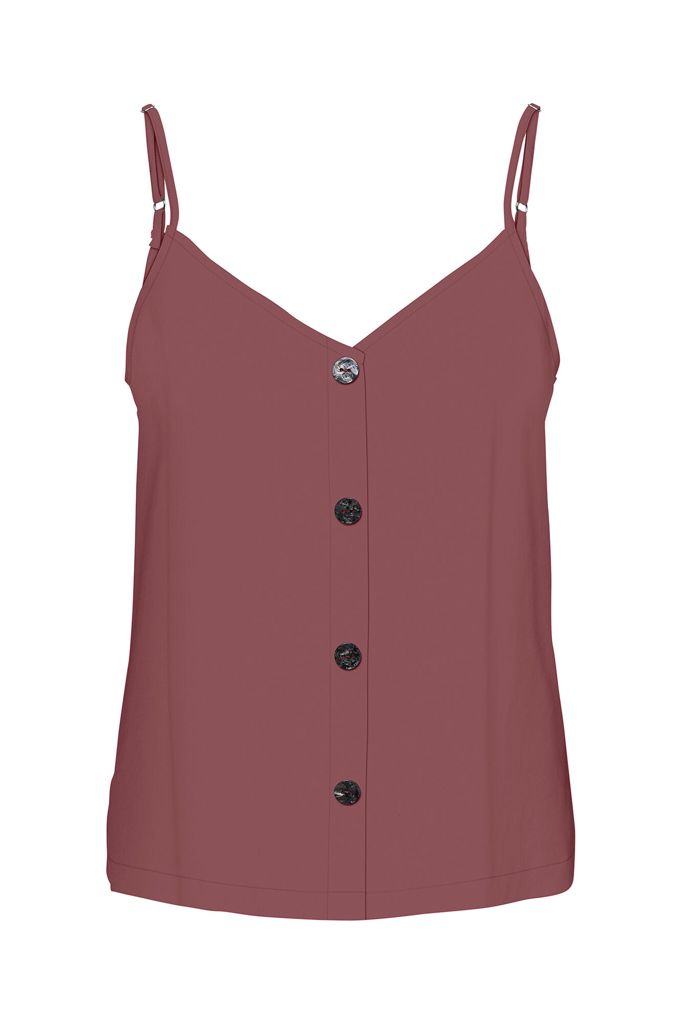 Only Camiseta regular fit tirantes fucsia