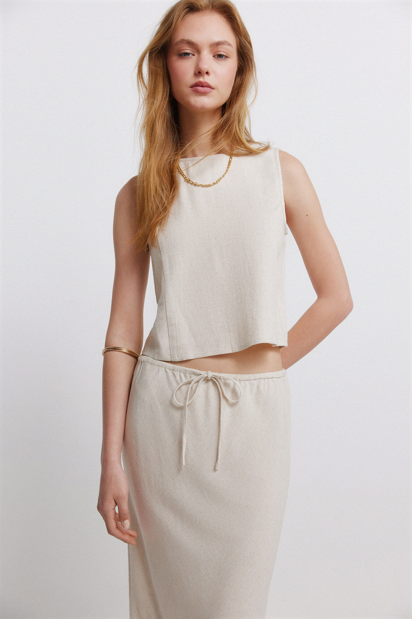 Springfield Falda midi caf&eacute;