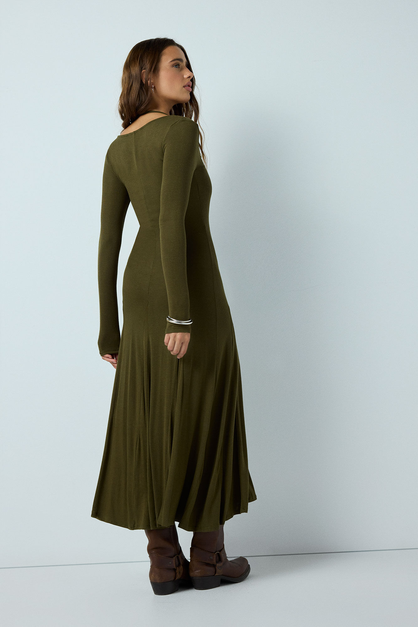 High Spirits Vestido Midi Sage