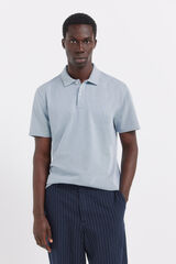 Springfield Polo liso slim fit azul
