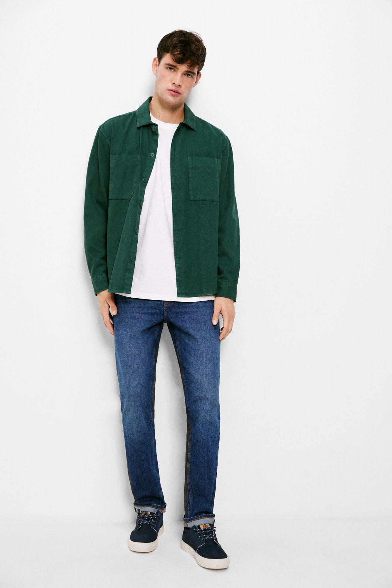 Springfield Jeans slim lavado medio oscuro azulado