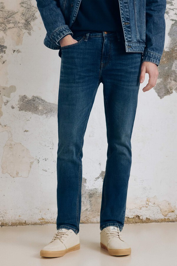 Springfield Jeans skinny fit turquesa