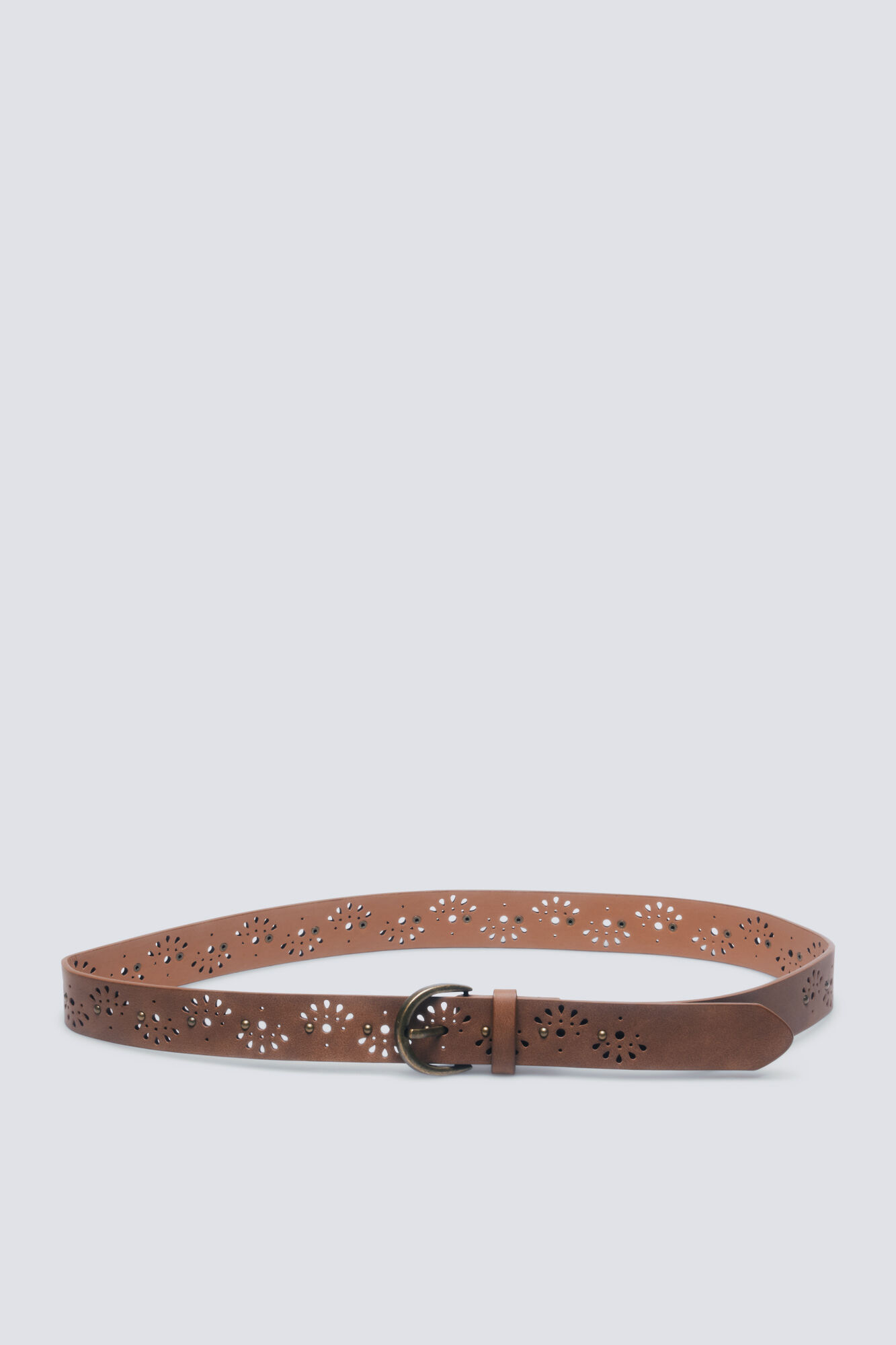 Springfield Cintur&oacute;n troquelados gotas y tachuelas estampado