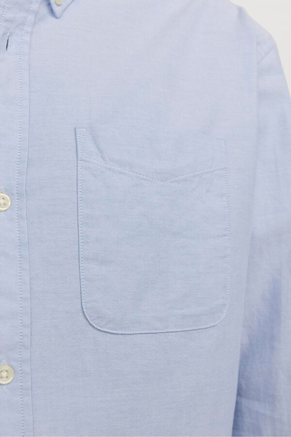 Jack & Jones Camisa oxford confort fit azul mezcla