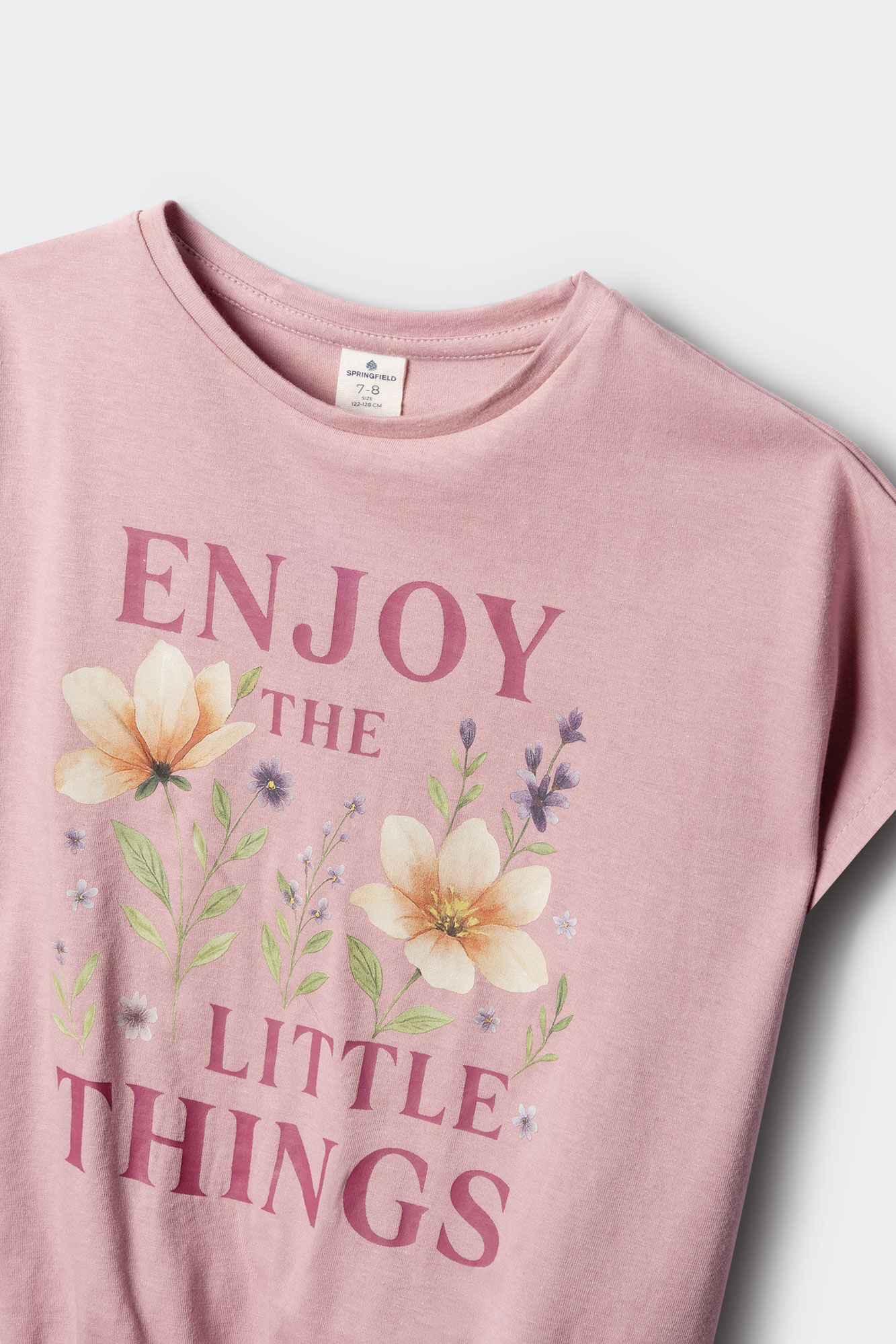 Springfield Kids Playera manga corta little thing para ni&ntilde;a morado/lila