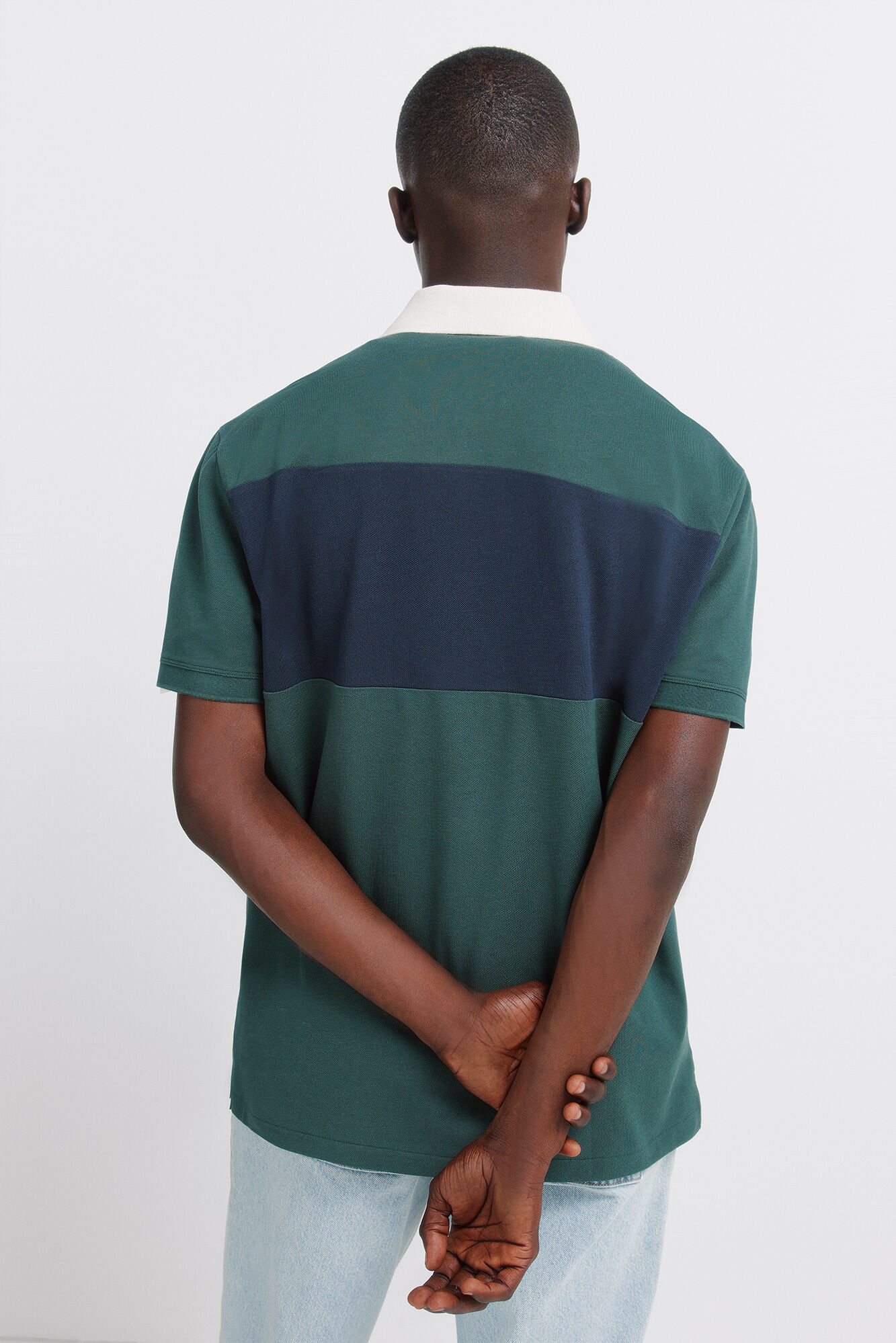 Springfield Polo corte posicional regular fit de piqu&eacute; turquesa