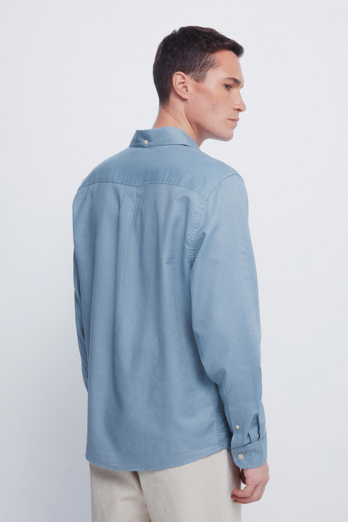 Springfield Camisa estructurada azul