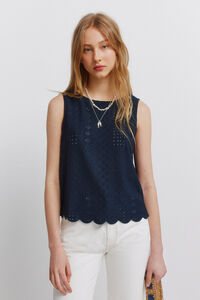 Springfield Playera de tirantes crochet