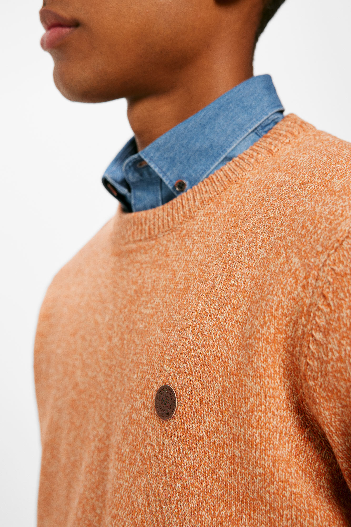 Springfield Su&eacute;ter rayas fantas&iacute;a naranja