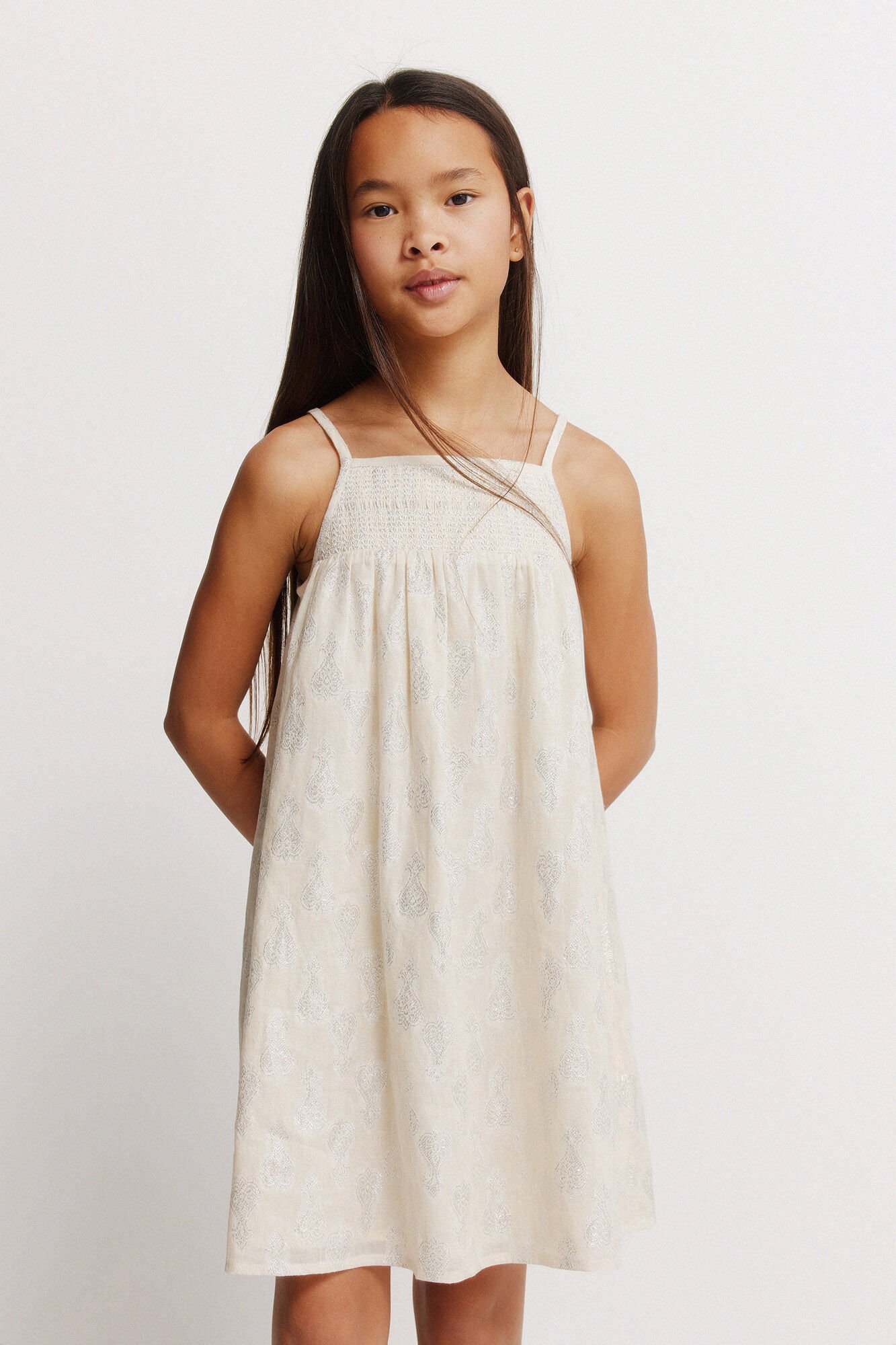 Springfield Kids Vestido para ni&ntilde;a de lurex estampado