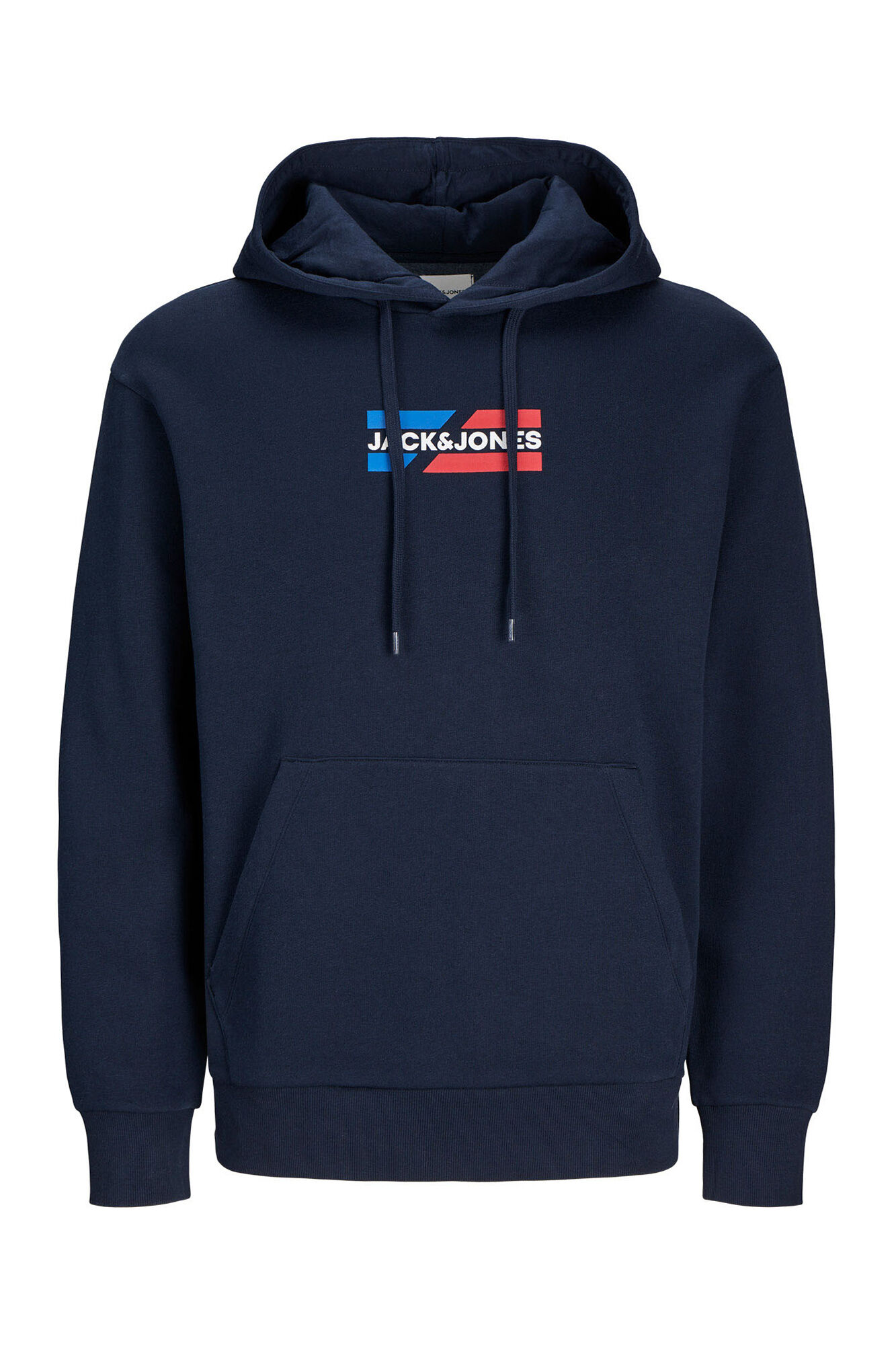 Jack & Jones Sudadera con logo frontal marino