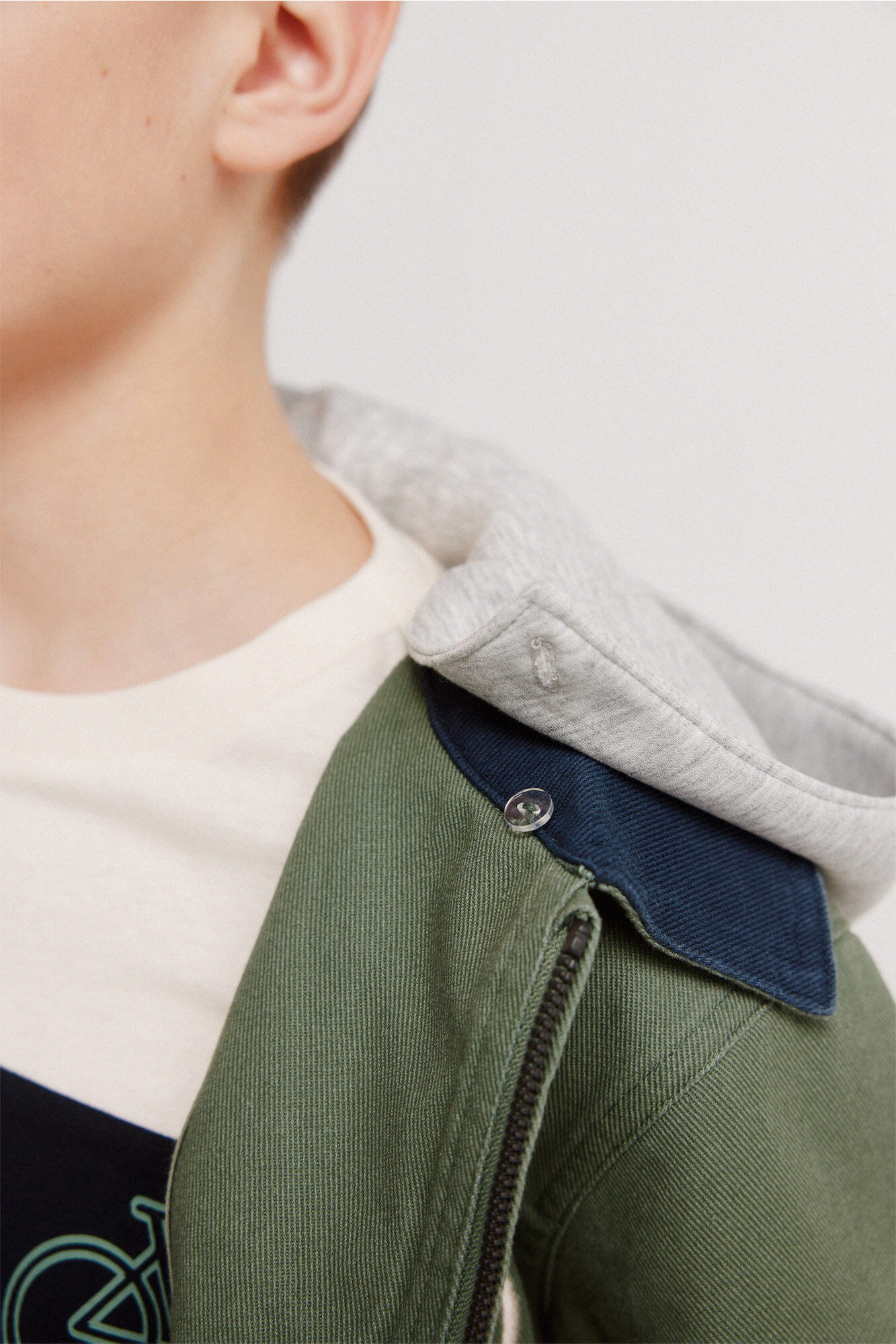 Springfield Kids Chamarra de bici con capucha para ni&ntilde;o verde