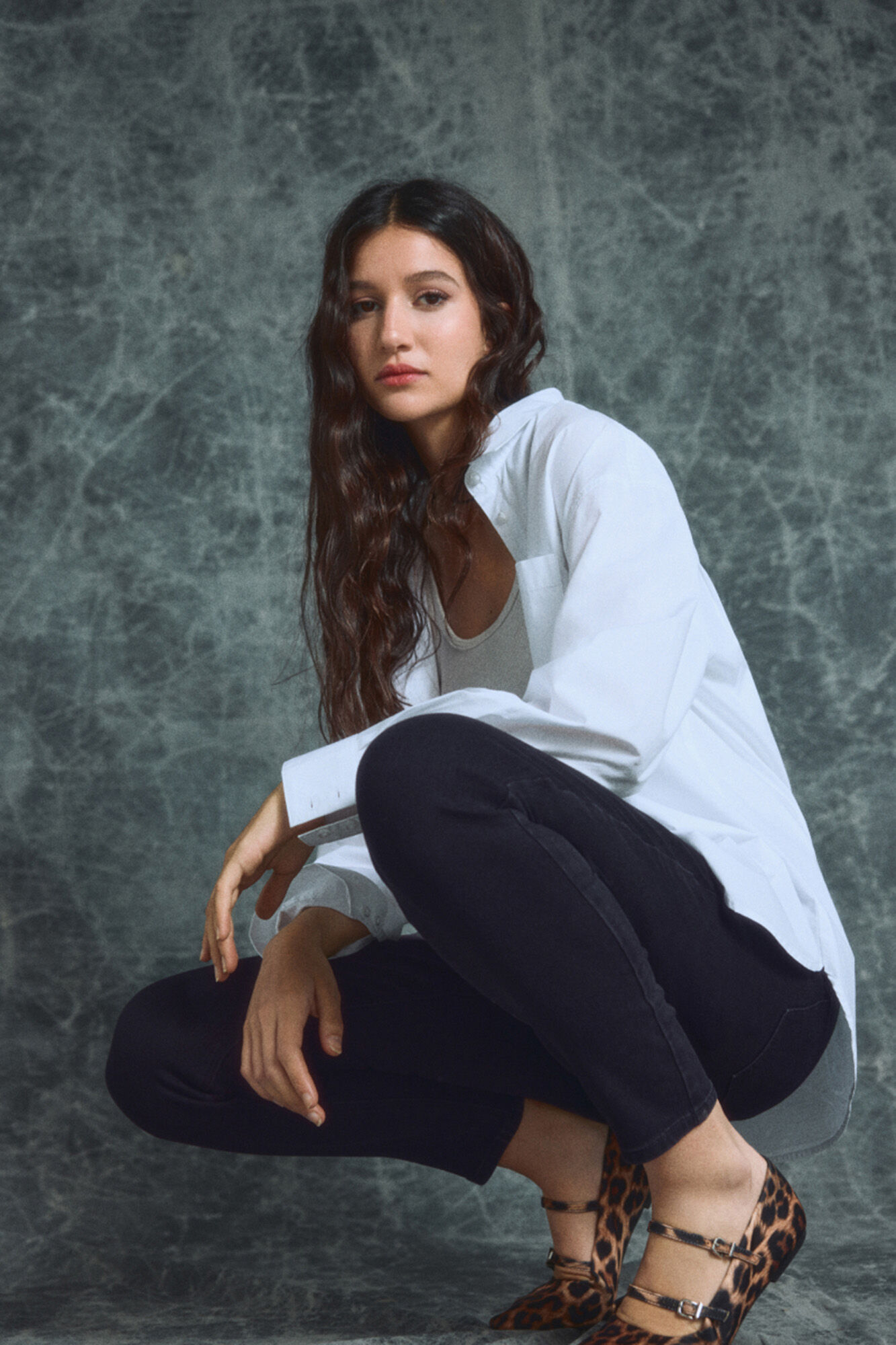 Springfield Camisa oversized algod&oacute;n  natural
