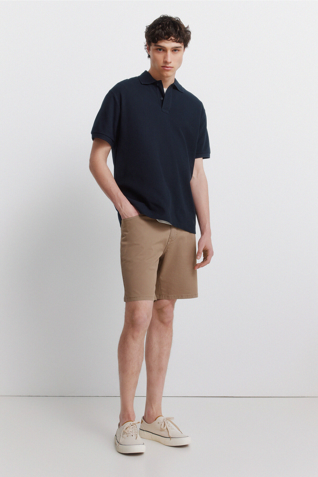 Springfield Polo de estructura regular fit azul
