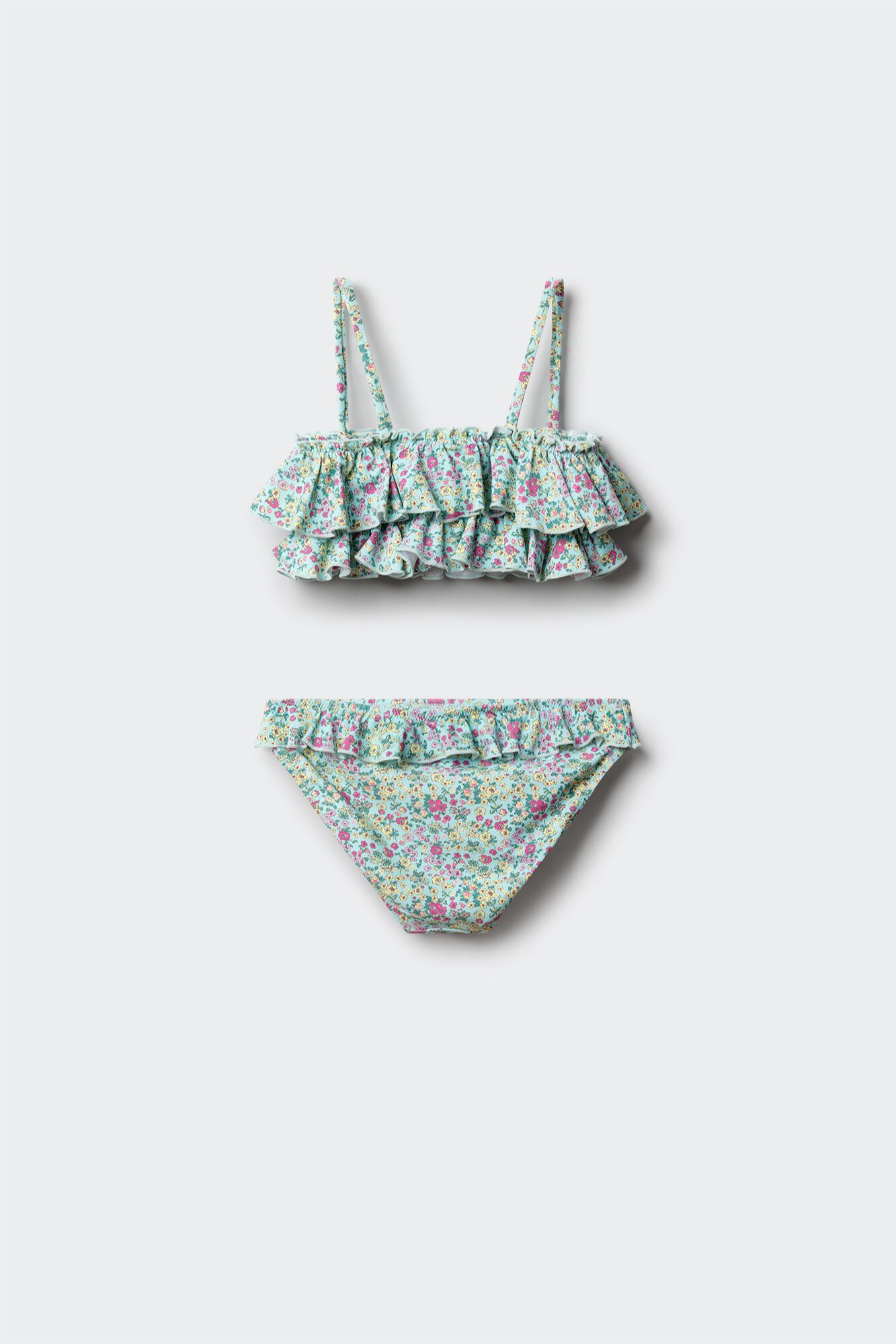 Springfield Kids Bikini de flores para ni&ntilde;a verde