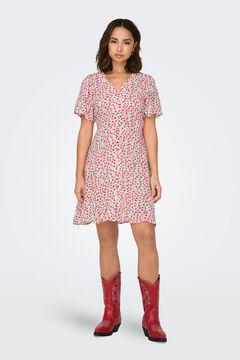 Springfield Vestido corto estampado natural