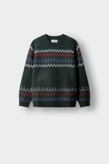 Springfield Kids Su&eacute;ter jacquard para ni&ntilde;o gris