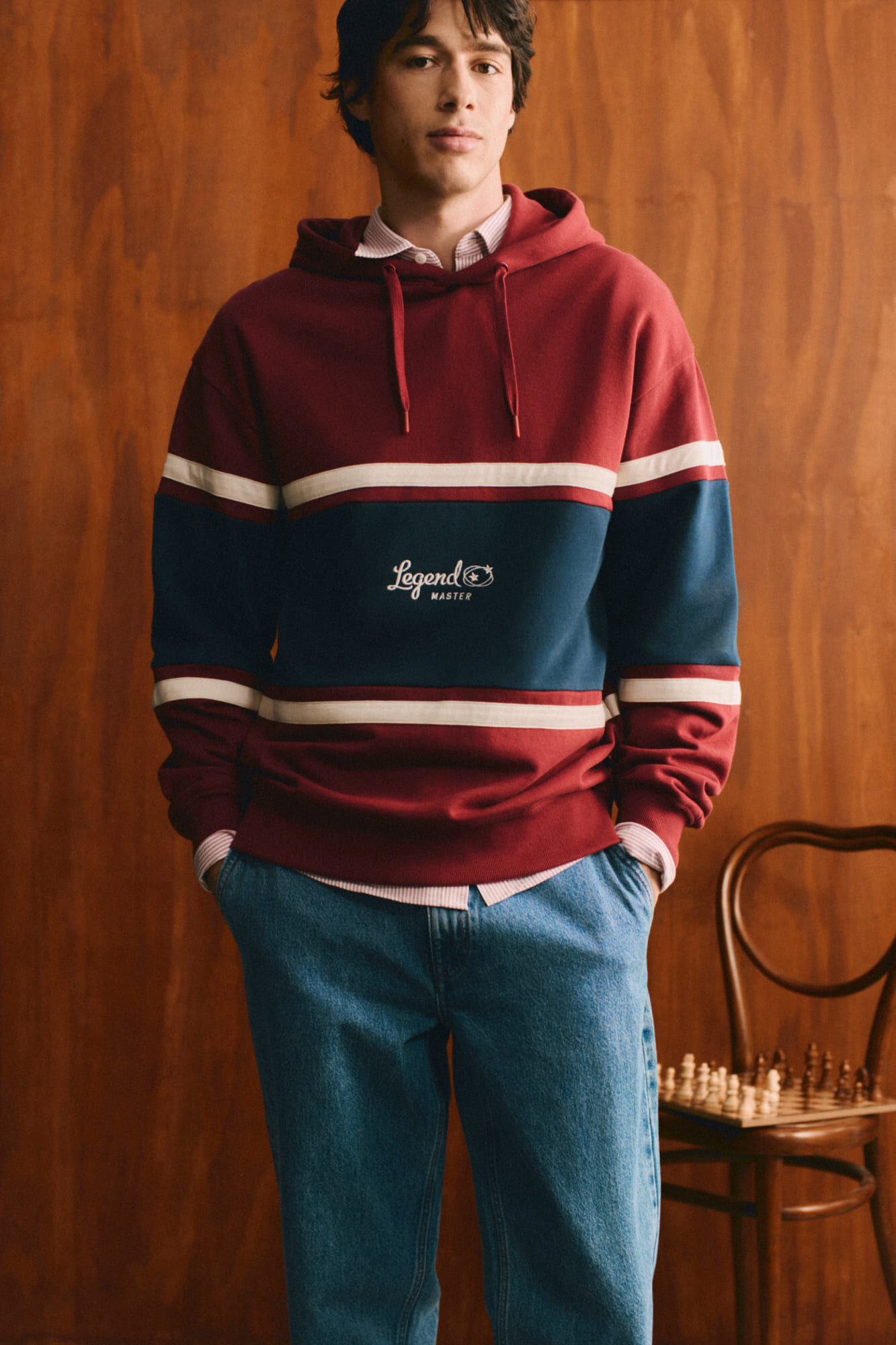 Springfield Sudadera con capucha y cortes