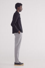 Springfield Pantalón chino estructura comfort fit gris