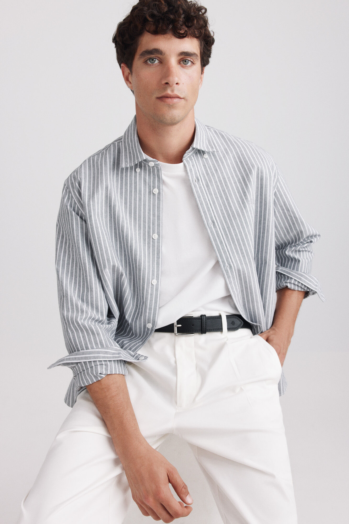 Springfield Camisa oxford de rayas