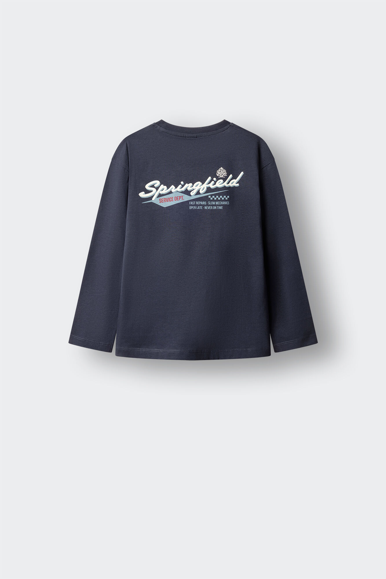 Springfield Kids Playera manga larga con logo Springfield para ni&ntilde;o