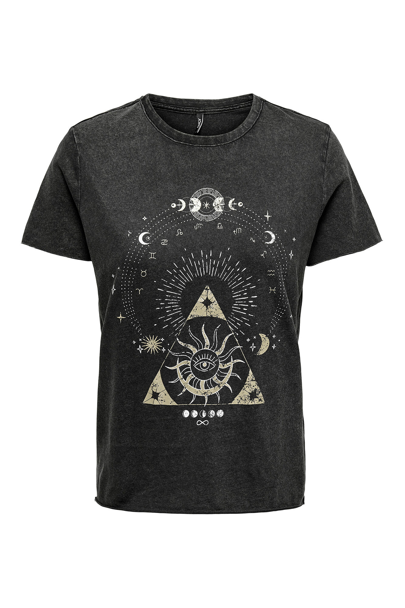 Only Playera estampada de manga corta gris