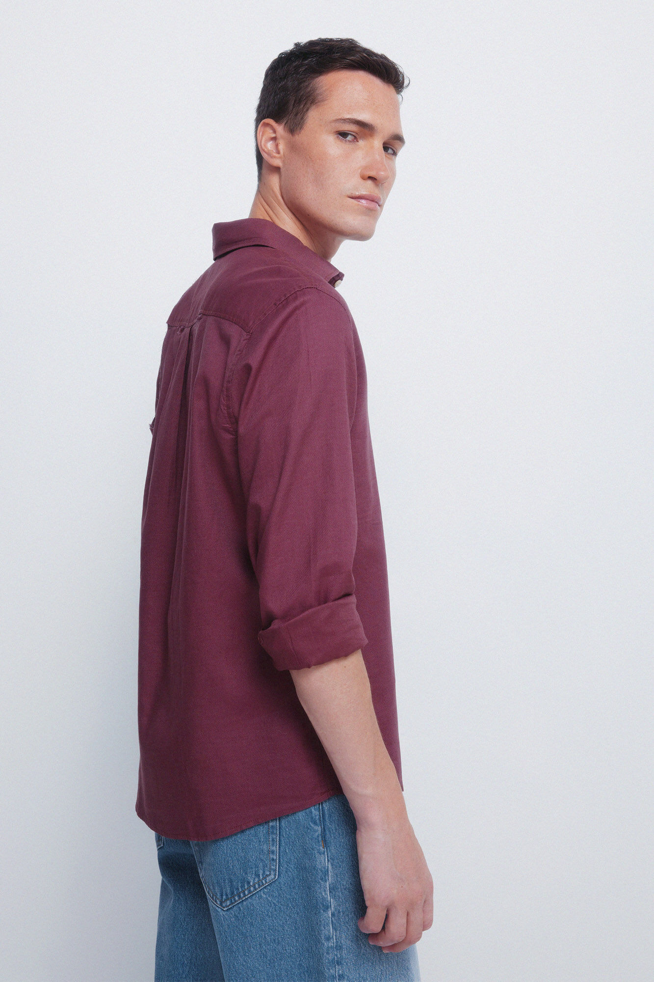 Springfield Camisa estructurada p&uacute;rpura