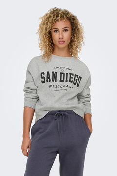 Springfield Sudadera con cuello redondo gris