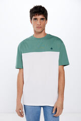 Springfield Playera color block marfil