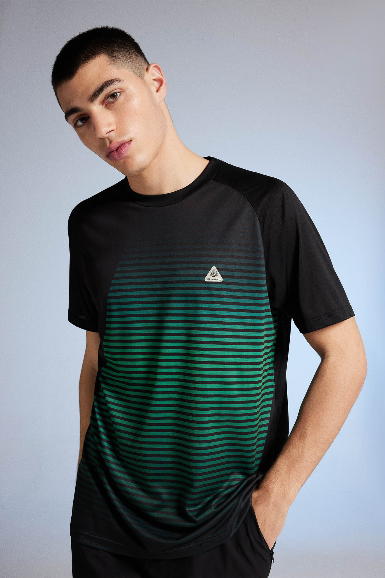 Springfield Camiseta outdoor negro