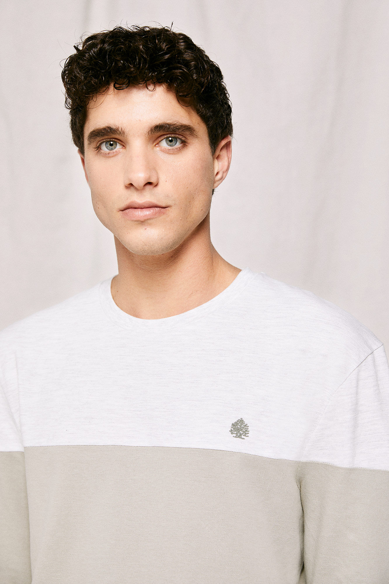 Springfield Playera color block kaki