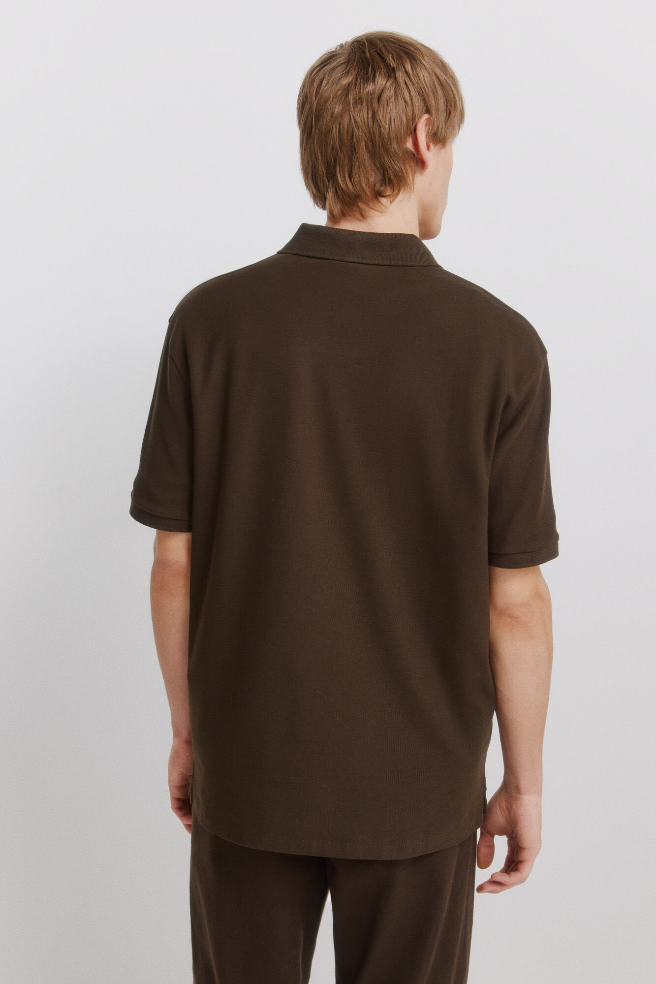 Springfield Polo de piqu&eacute; con cierre regular fit estampado