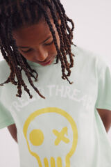 Springfield Camiseta calavera niño verde