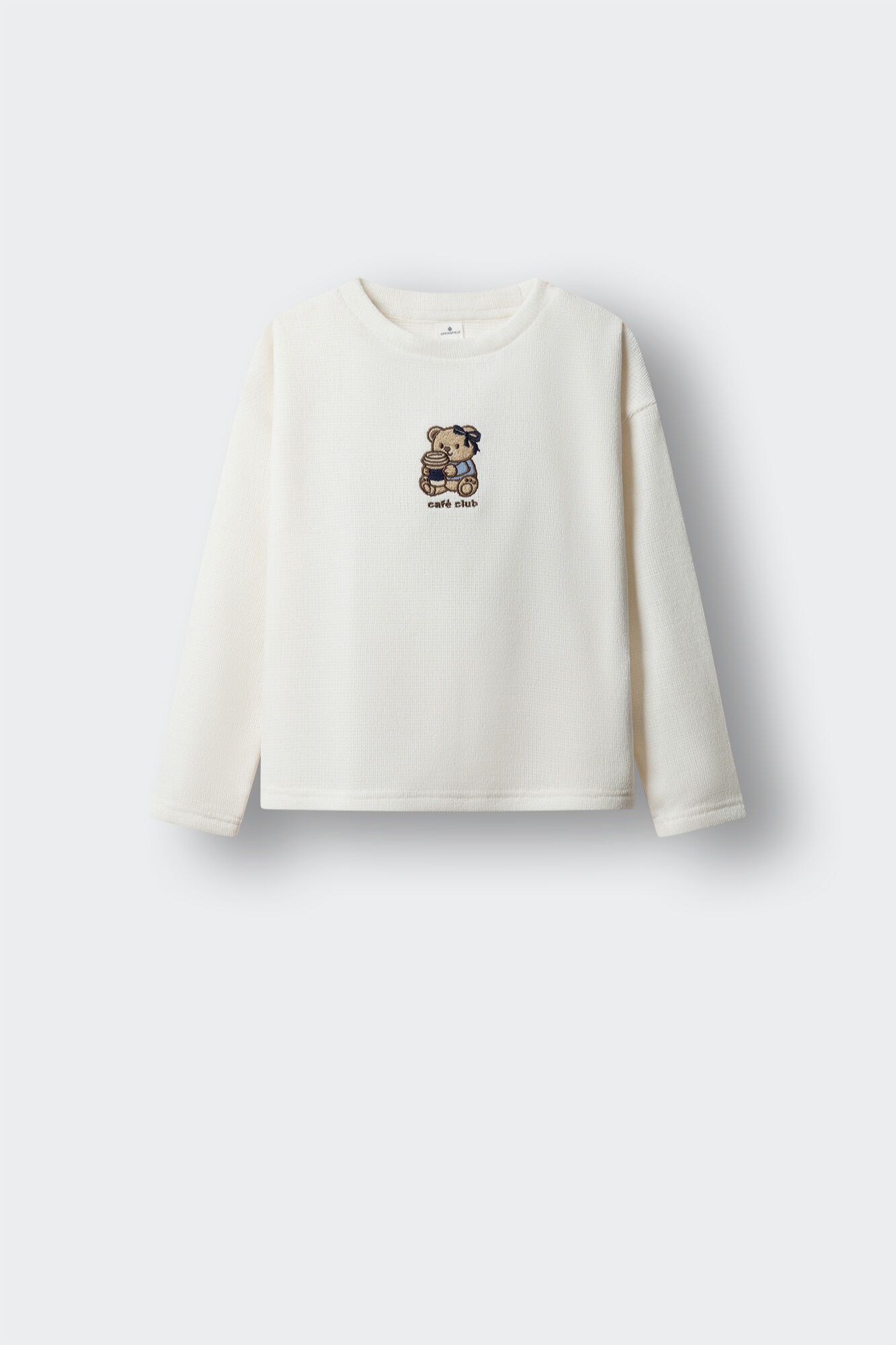 Springfield Kids Playera manga larga oso bordado ni&ntilde;a