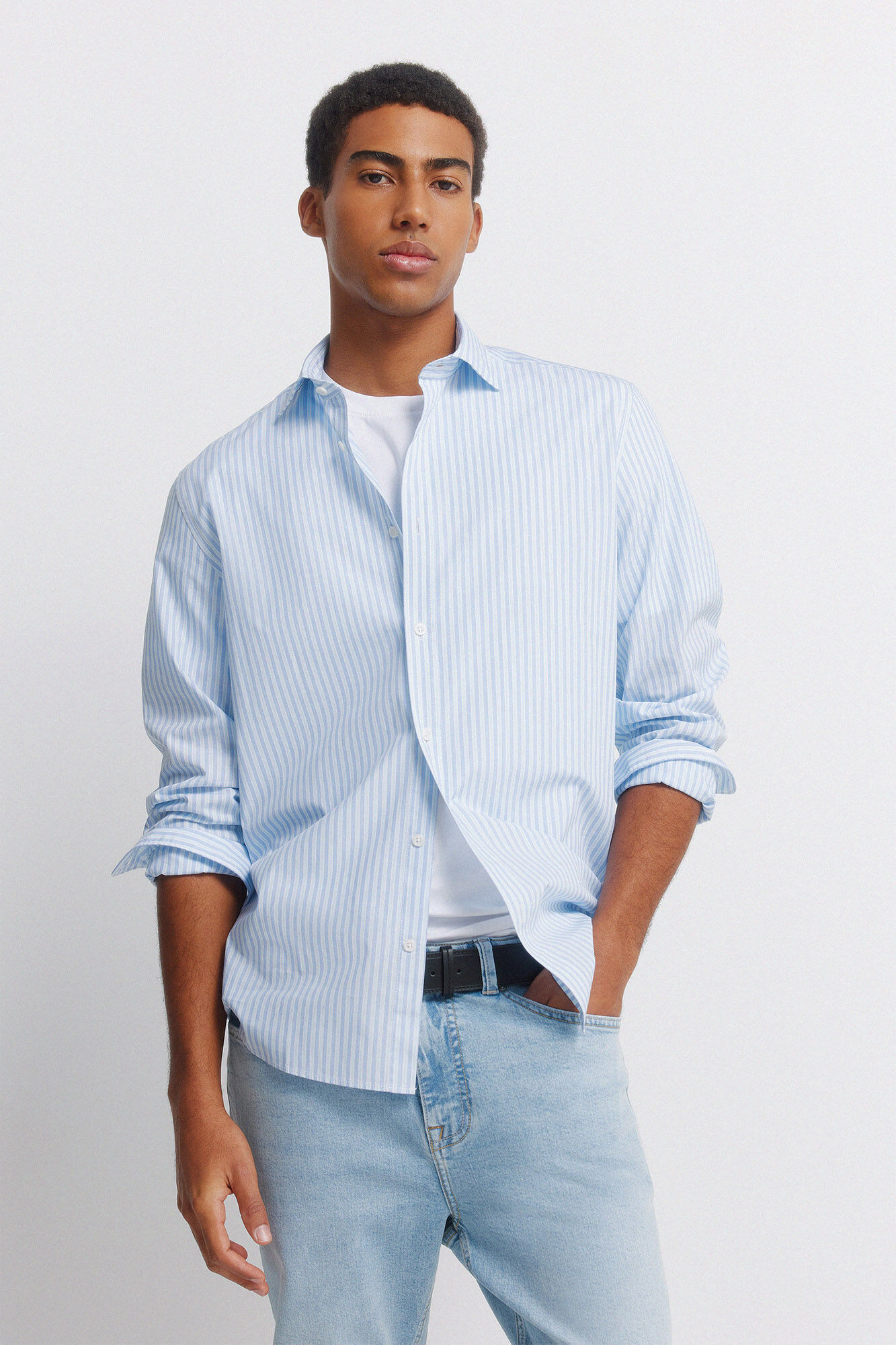 Springfield Jeans lavado claro slim fit azul indigo