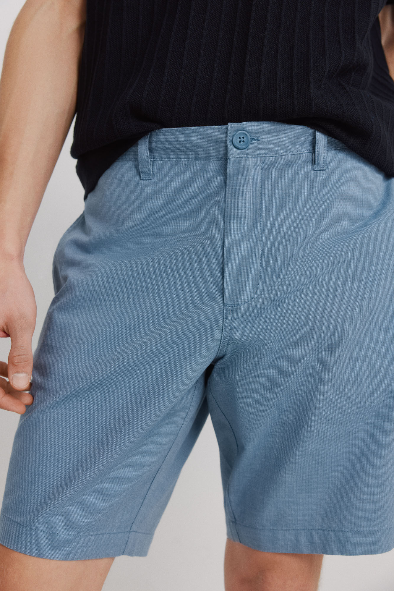 Springfield Bermudas estructuradas azul